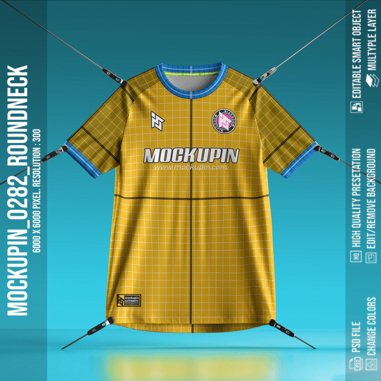 Roundneck Raglan Jersey Mockup (Mockupin 0282) - Image 3