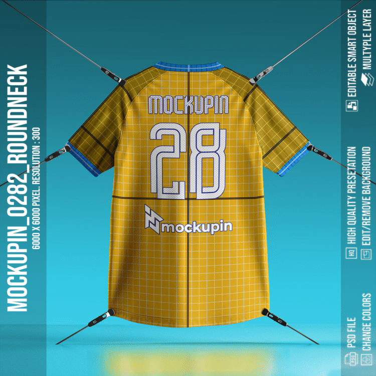 Roundneck Raglan Jersey Mockup (Mockupin 0282) - Image 4