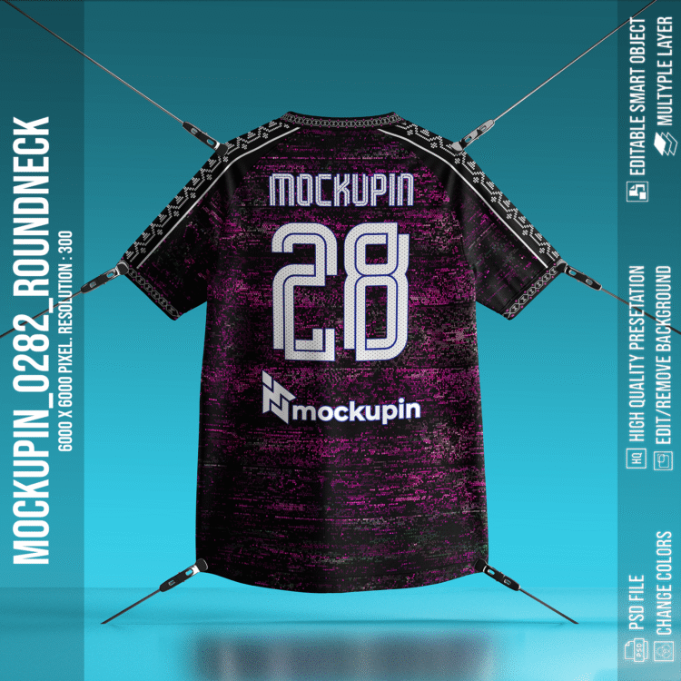 Roundneck Raglan Jersey Mockup (Mockupin 0282) - Image 2