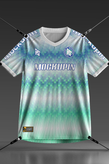 V-Neck Raglan Jersey Mockup (Mockupin 0282)