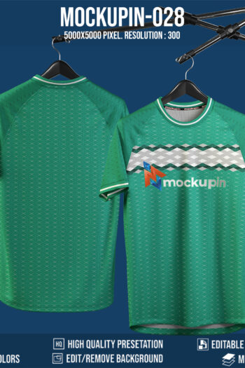 028 Soccer Jersey Mockup