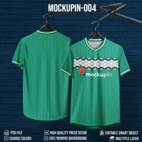 004 Soccer Jersey Mockup