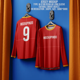 0108 Long Sleeve Jersey mockup Roundneck