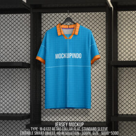 0122 Jersey mockup Vintage Collar