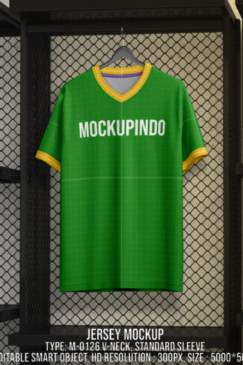 0126 Jersey mockup V-Neck
