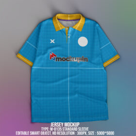 0135 Jersey Mockup Polo Collar