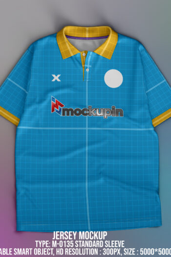 0135 Jersey Mockup Polo Collar