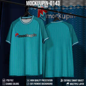 0143 Jersey Mockup Raglan Roundneck