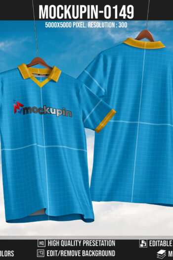 0149 Jersey Mockup Vintage Collar