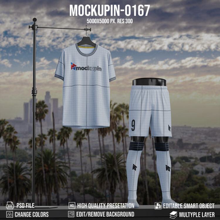 0168 Front View Only Shortsleeve Jersey Mockup