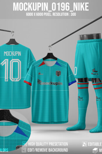 0196 Jersey Mockup Nike V Shoulder