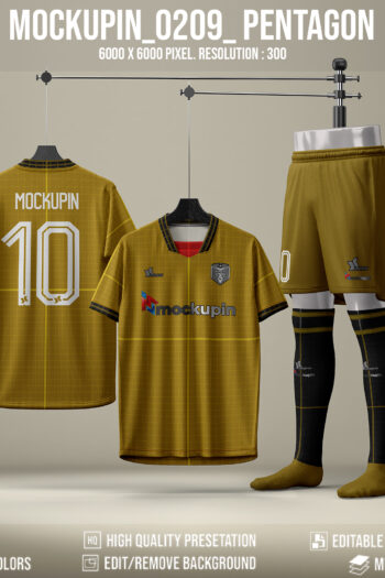 0209 Jersey Mockup Pentagon Collar