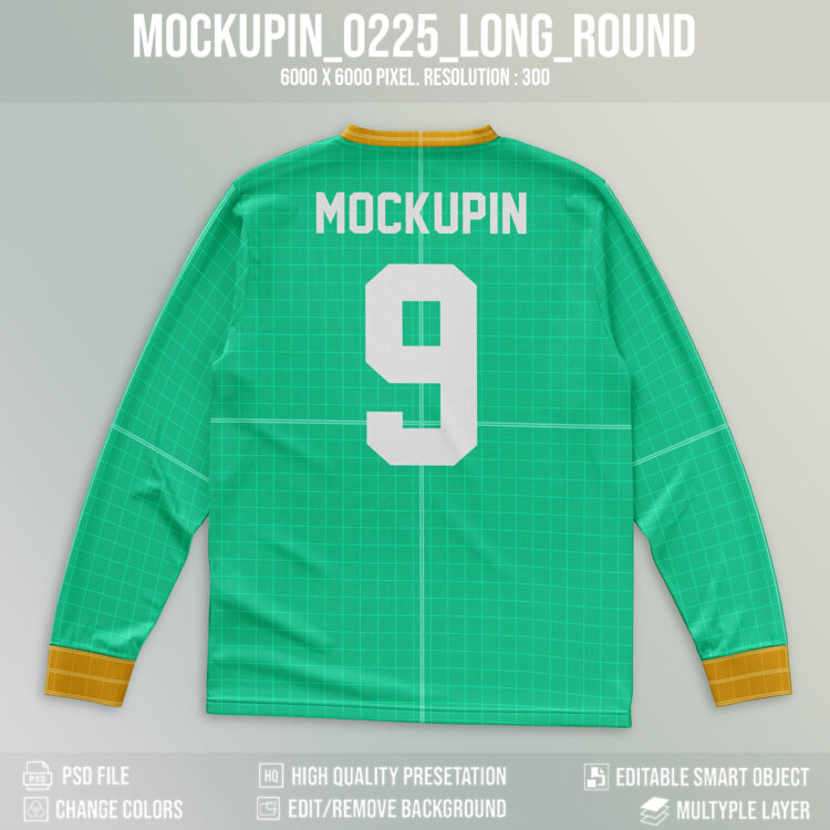 0225 Longsleeve Jersey mockup Roundneck - Image 2