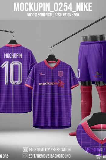0254 Jersey Mockup Nike Collar