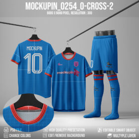 0254 Jersey Mockup O-Cross Type-2 Collar