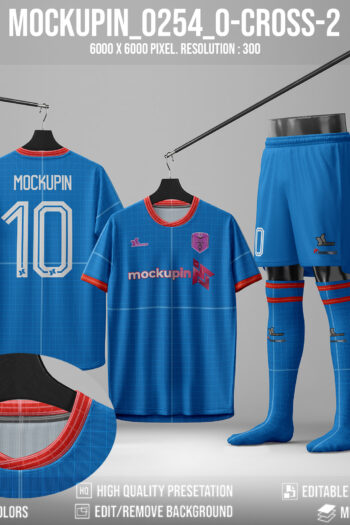 0254 Jersey Mockup O-Cross Type-2 Collar