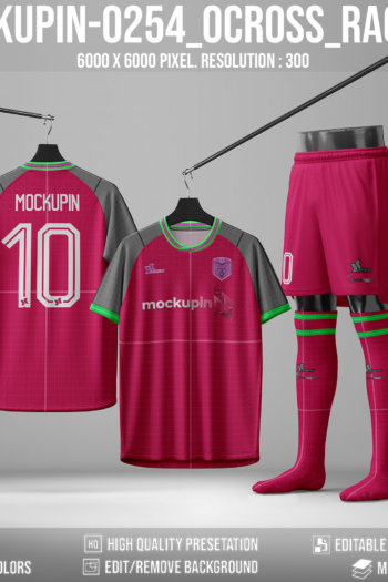 0254 Jersey Mockup O-Cross Raglan