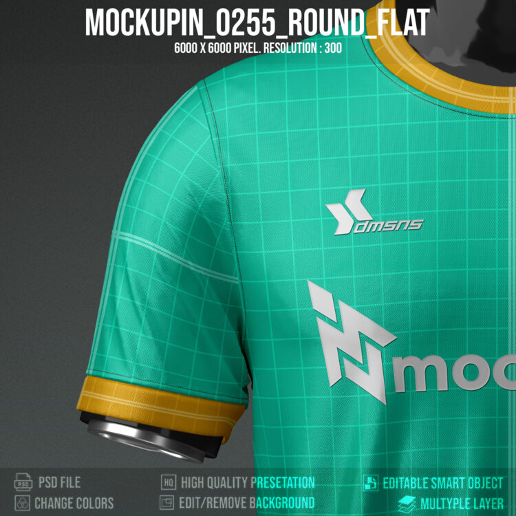 0225 Special Roundneck Flat Version Jersey Mockup – Mockupin