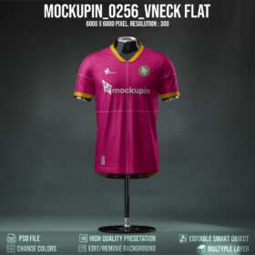 0256 Special V-Flat Collar Jersey Mockup