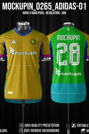 0256 Adidas Jersey Mockup 1 V-Neck