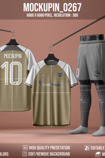 0267 Jersey Mockup Nike Raglan