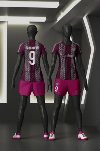 0260 Ladies Roundneck Raglan Jersey Mockup