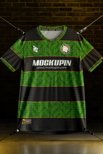 0281 V-Neck Jersey Mockup