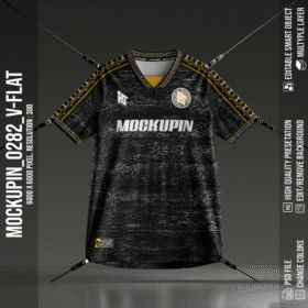 0282 V-Flat Raglan Jersey Mockup