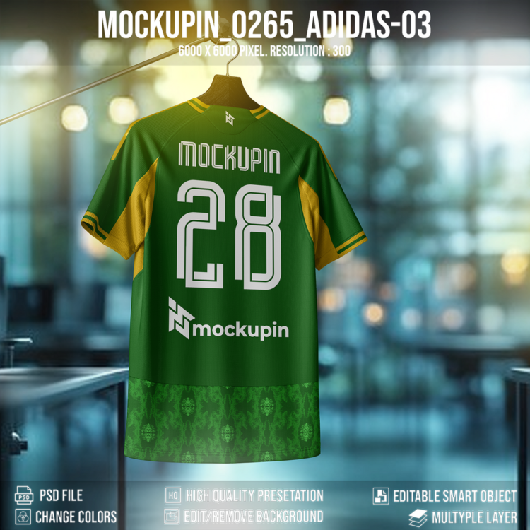 0265 Adidas Jersey Mockup V-Neck – Mockupin