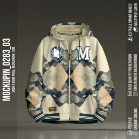 0283 Tracktop Varsity HODIE Jacket Mockup 03With FX