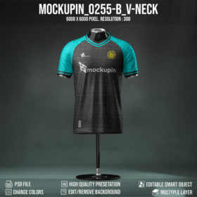 0255 Special V-Neck Jersey Mockup