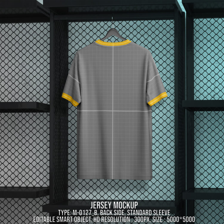 0127 Jersey mockup Roundneck Collar - Image 2