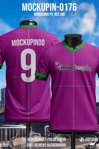 0176  Mockupin (V-NECK)
