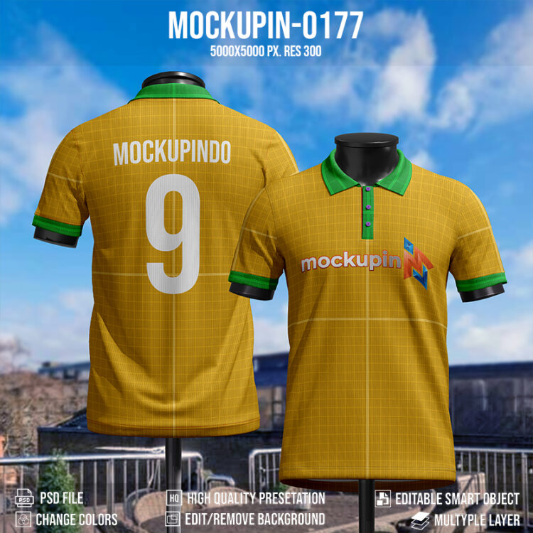 0177 Mockupin (Polo Collar 2&3 Button) - Image 2