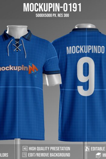 0191 Vintave Soccer Jersey Mockup