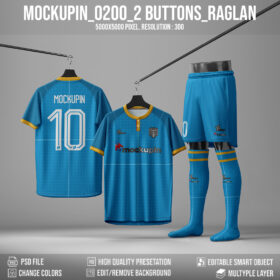 0200 Jersey Mockup 2 Button (Chinese Raglan 2)