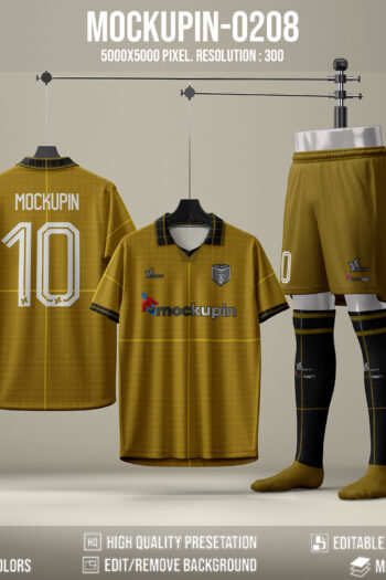 0208 Collar Jersey Mockup