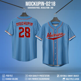 0218 Baseball Jersey Mockup