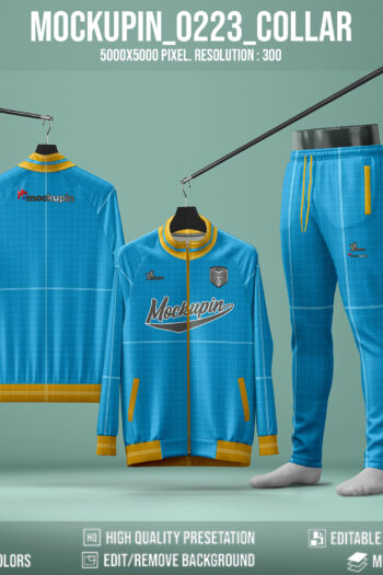0223 Tracktop Varsity Jacket Collar Mockup