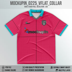 0225 Jersey mockup V-Flat Collar
