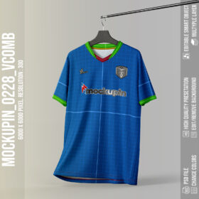 0228 Soccer Jersey Mockup Vneck Combination
