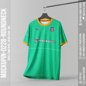 0228 Soccer Jersey Mockup Roundneck