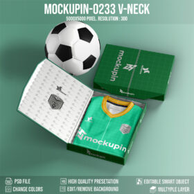 0233 Folding V-neck Jersey With Boxset ( v-neck )