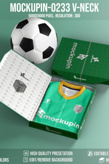 0233 Folding V-neck Jersey With Boxset ( v-neck )