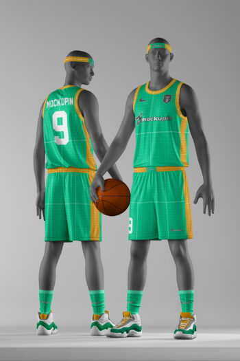 0238 Set Basketball jersey mockup Roundneck Inside