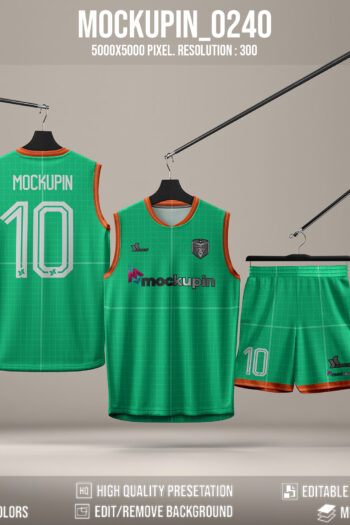 0240 Sleeveless Jersey Mockup, PSD