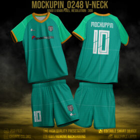 0248 V_Neck Raglan Jersey Mockup