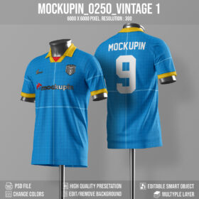 0250 Vintage Collar Jersey Mockup
