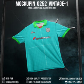 0252 Vintage 1 Soccer Jersey Mockup
