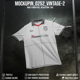 0252 Vintage 2 Soccer Jersey Mockup